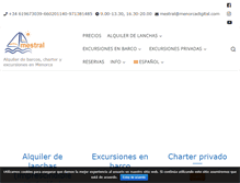 Tablet Screenshot of menorcarentaboat.com